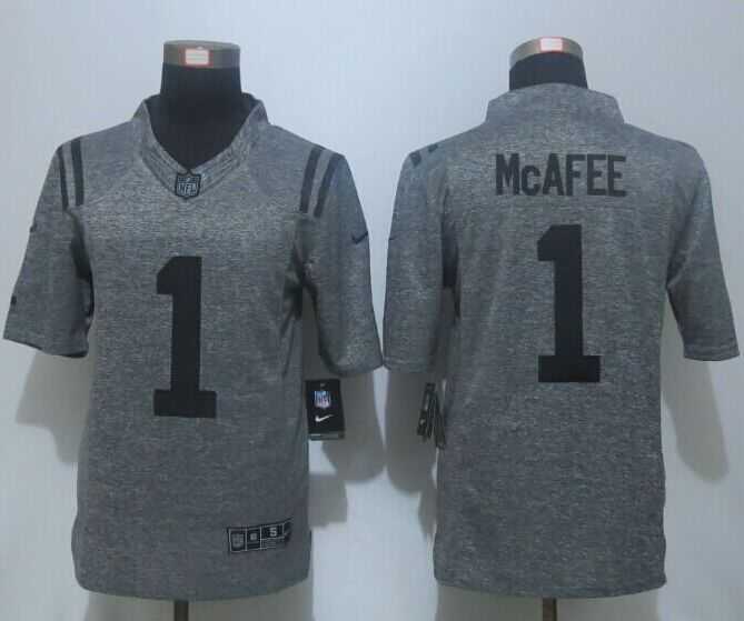 Nike Limited Indianapolis Colts #1 McAfee Men's Stitched Gridiron Gray Jerseys,We sell and wholesale Nike Limited Indianapolis Colts #1 McAfee Men's Stitched Gridiron Gray Jerseys on line form chian!